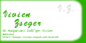 vivien zseger business card